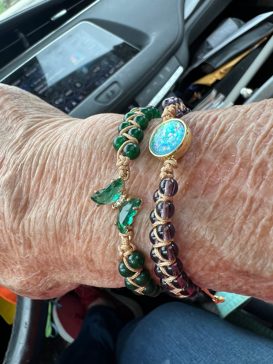 Customer photo review of Luminous Wings Crystal Bracelet