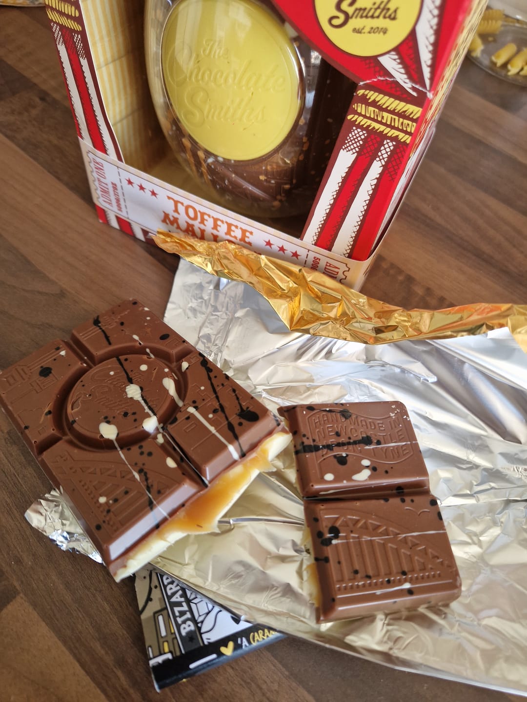 Customer photo review of The Geordie Bar double chocolate and caramel filled bar 145g