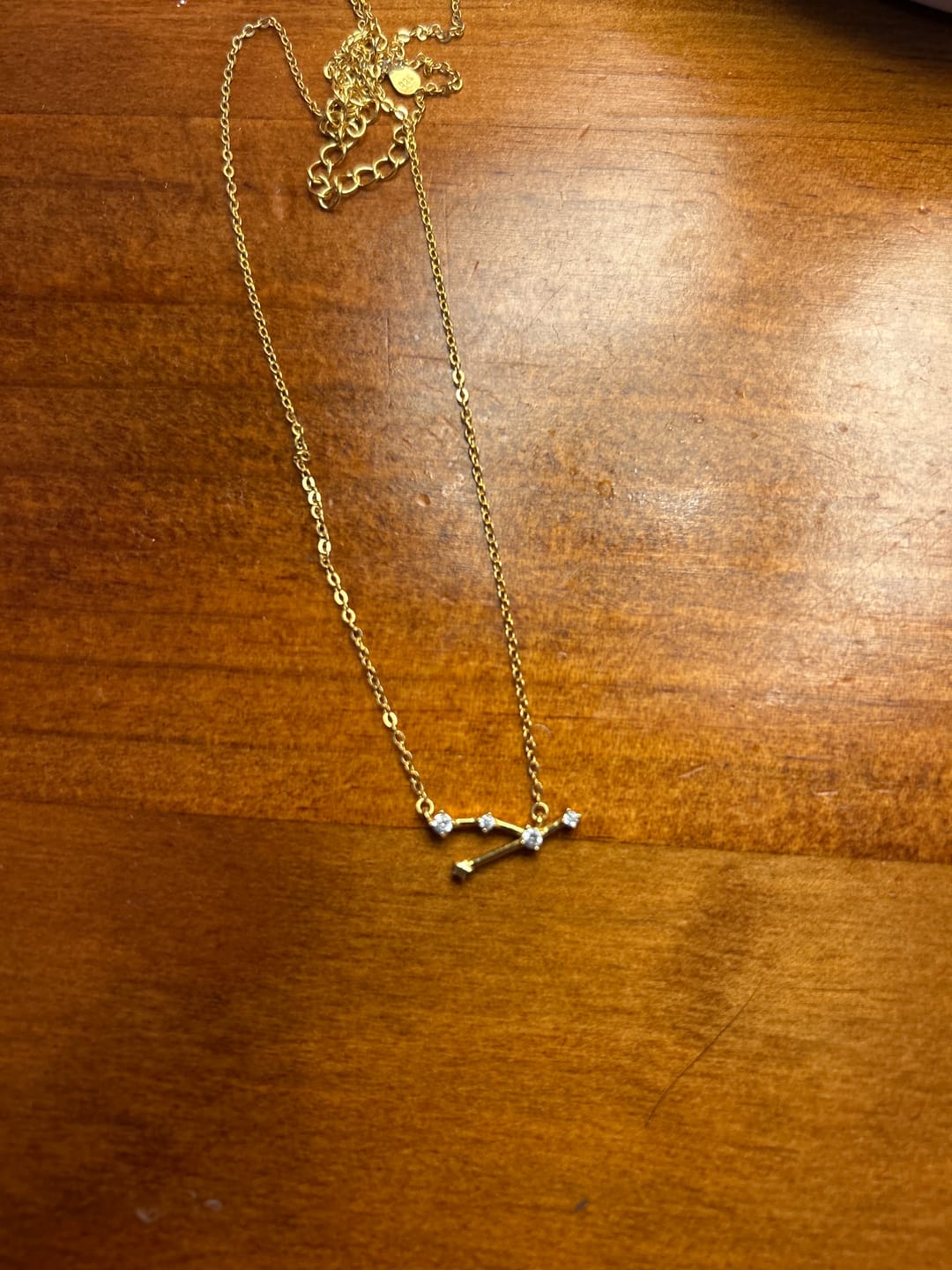Customer photo review of COLLAR CONSTELACIÓN BAÑADO EN ORO