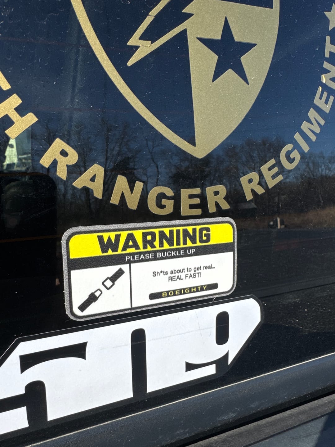 Customer photo review of 80Eighty® Warning Sticker Pack
