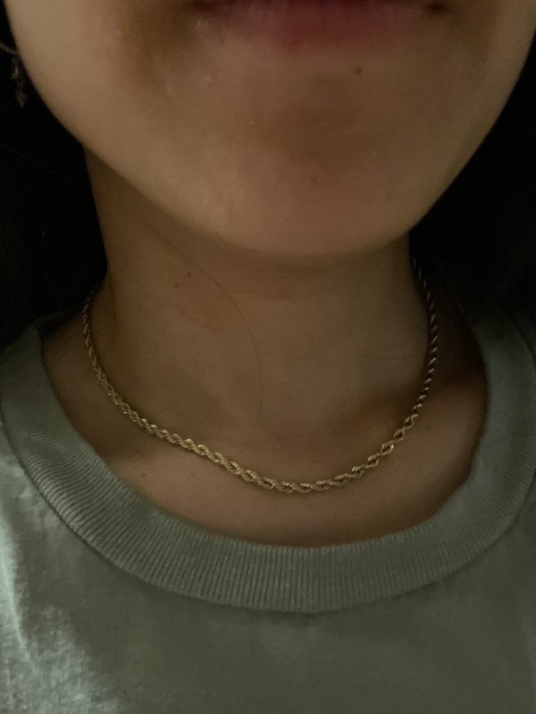 Customer photo review of Thin Rope Chain