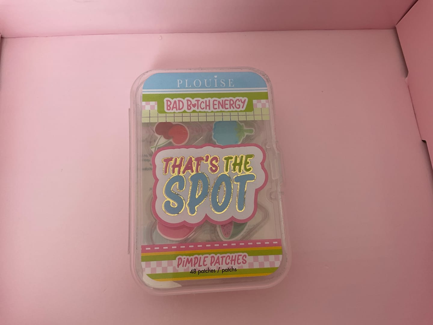 Customer photo review of P. Louise Bad Bitch That's The Spot Pimple Patches