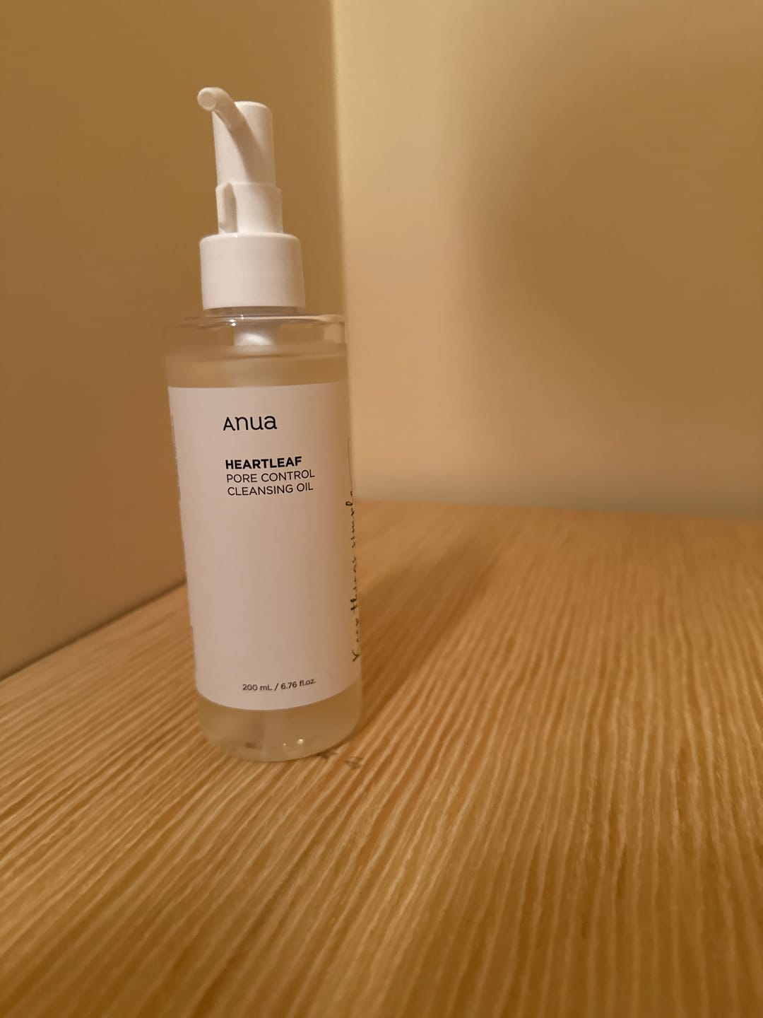 Customer photo review of Hidrofīlā eļļa dziļai poru attīrīšanai Anua Heartleaf Pore Control Cleansing Oil