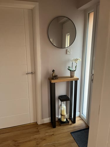Customer photo review of Rustic Console Table  | 20cm Depth