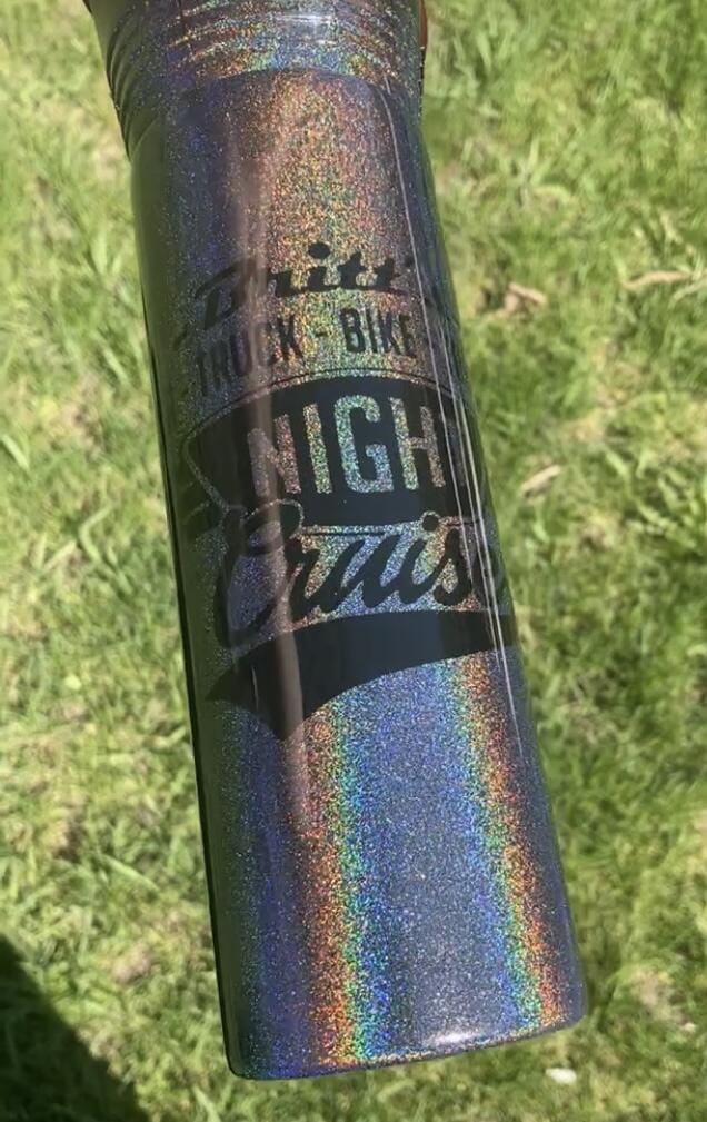 Customer photo review of Silver Holographic Dry Pearl Pigment