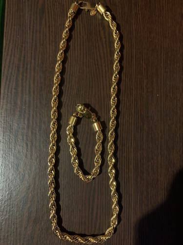 Customer photo review of Rope Set Gold | 8mm