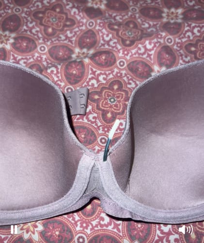 Customer photo review of Black Laced Padded Wired Bra