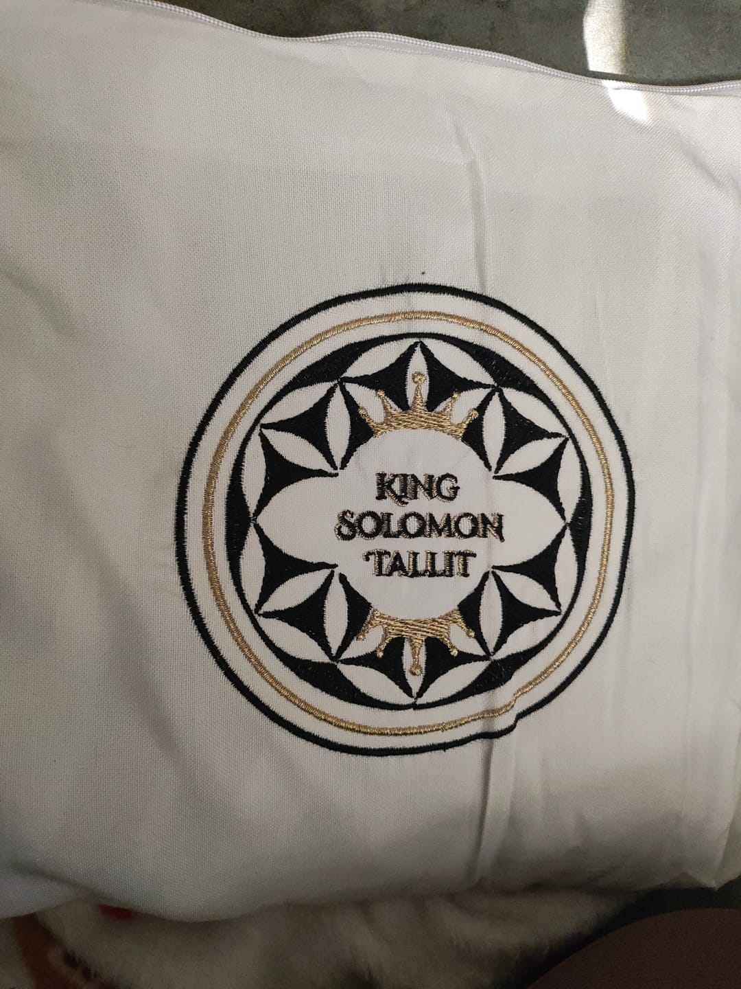 Customer photo review of King Solomon Name Tallit