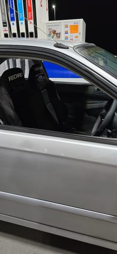 Customer photo review of Recaro SR3 Style Black Alcantara Recliner Seat - ADR Approved