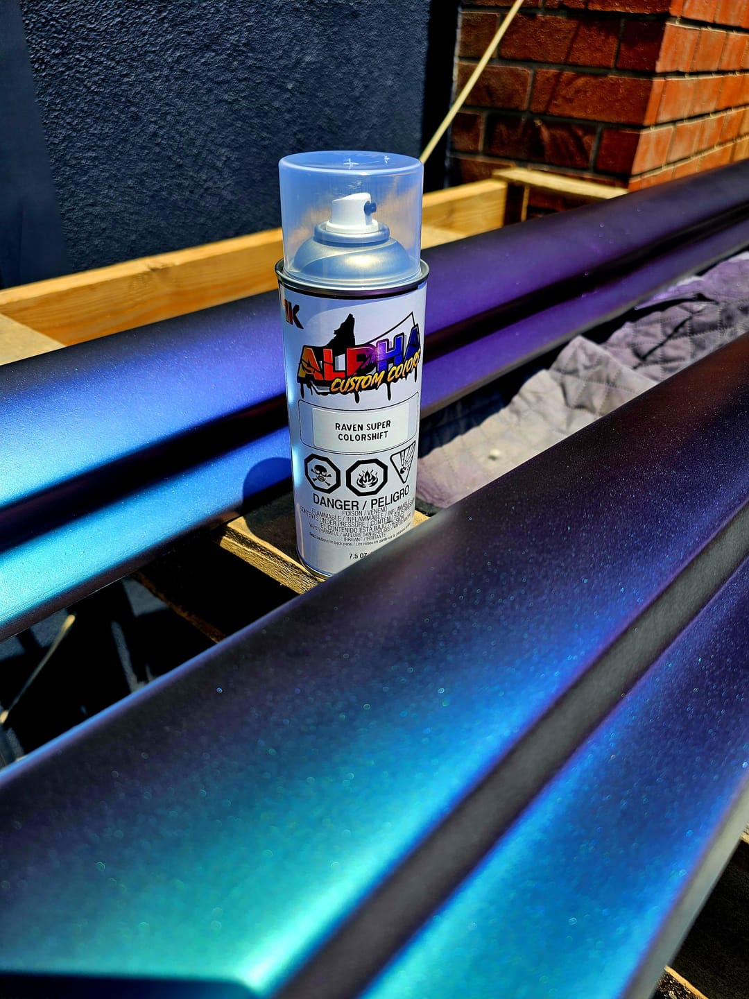Customer photo review of Raven Super Colorshift Spray Can Midcoat