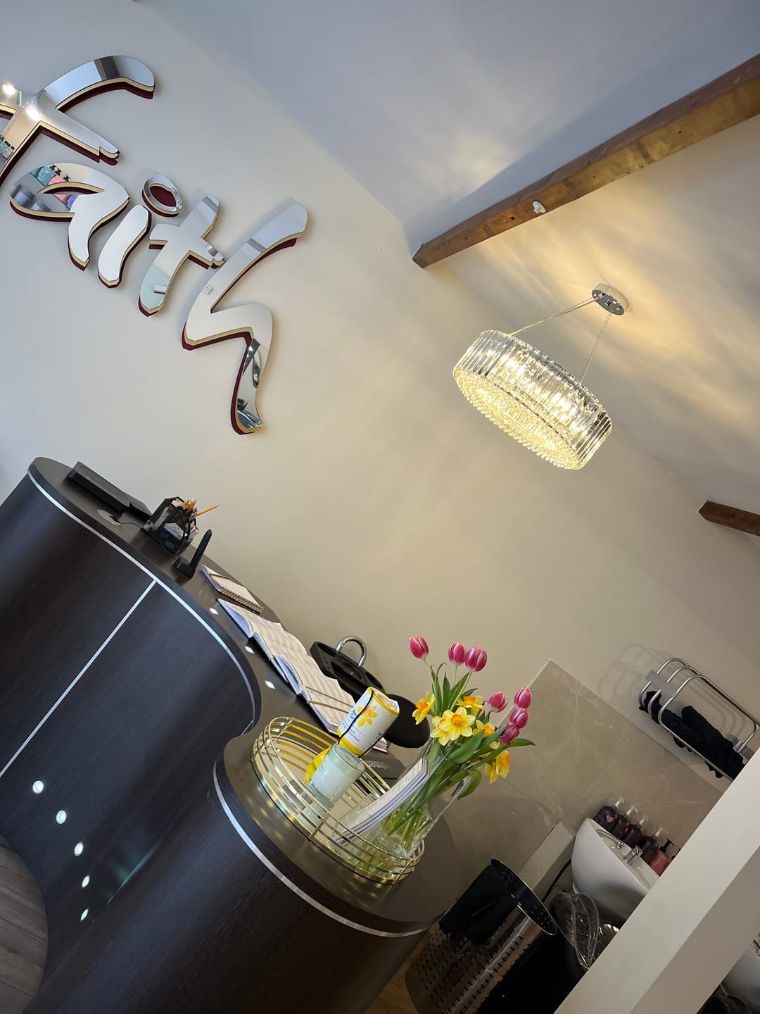 Customer photo review of Modern Round Crystal Chandelier