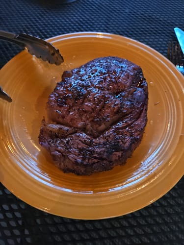 Customer photo review of USDA Prime Boneless Ribeye Steak