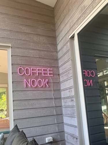 Customer photo review of Custom Neon Sign