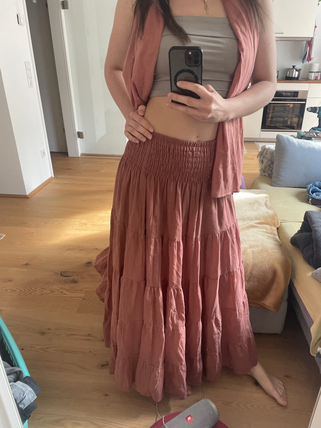 Customer photo review of Maxi Skirt Moana Sandstone