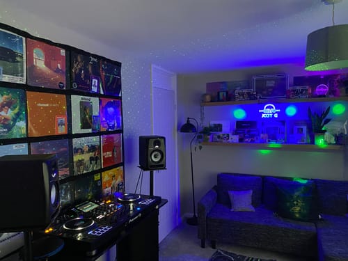 Customer photo review of 12" Vinyl Record Display Frame - LP Wall Storage