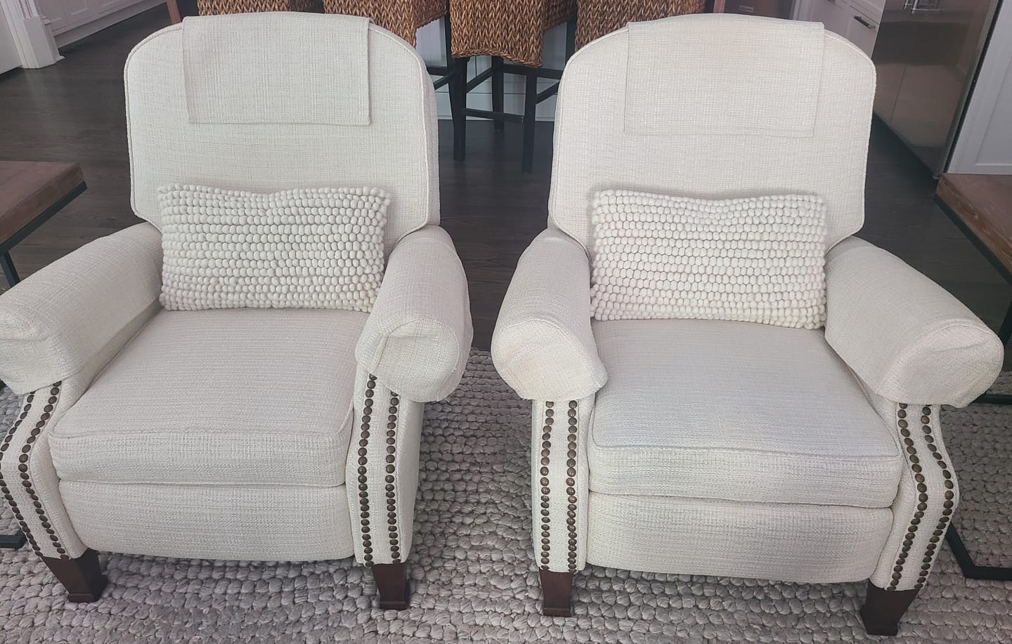 Customer photo review of 2 Pillow Insert Sets with Goose Down and Feather Fill