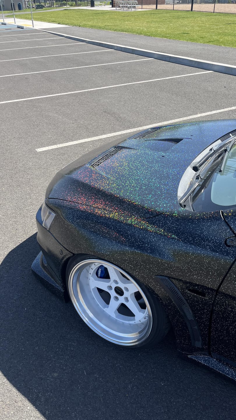 Customer photo review of Silver Holographic SuperFlake Dry Pigment