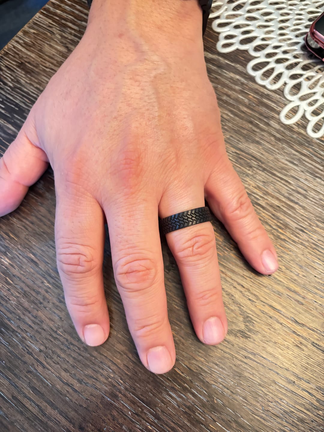 Customer photo review of Off Roading Tire Tread Ring in Carbon Fiber