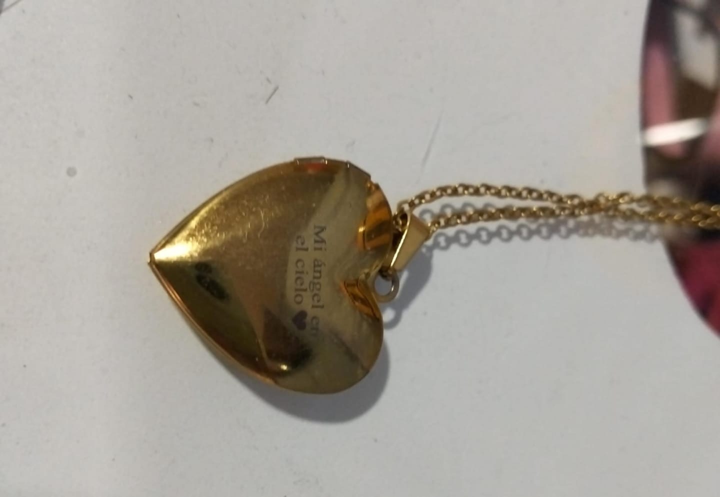 Customer photo review of Relicario Love Personalizado