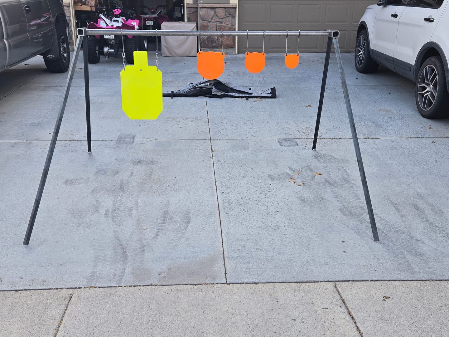 Customer photo review of 12" X 20" X 3/8" AR500 Steel Torso Silhouette Shooting Target