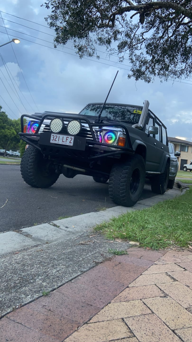 Customer photo review of 7" 'Firewheel' LED Colour Chasing Headlights