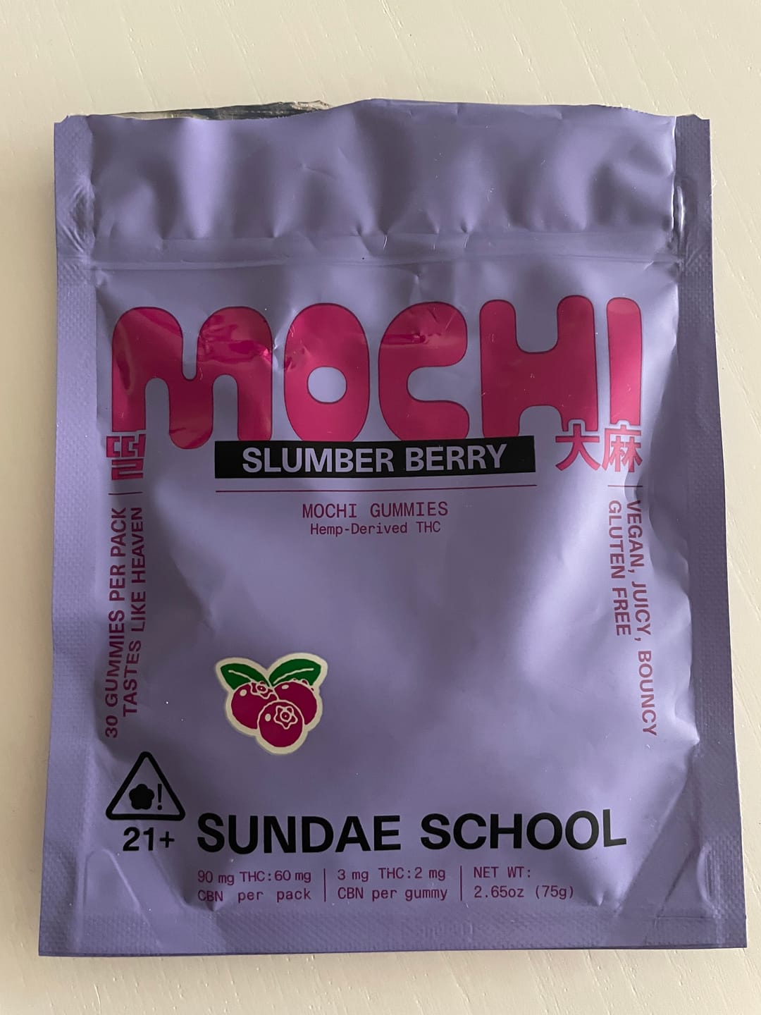 Customer photo review of PTFO Bundle: White Strawberry (Tin) + Slumber Berry (Refill)