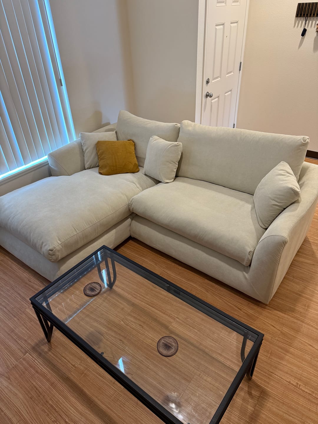 Customer photo review of Feathers Sectional