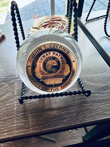 Customer photo review of Dome Resin Mold for Paperweight