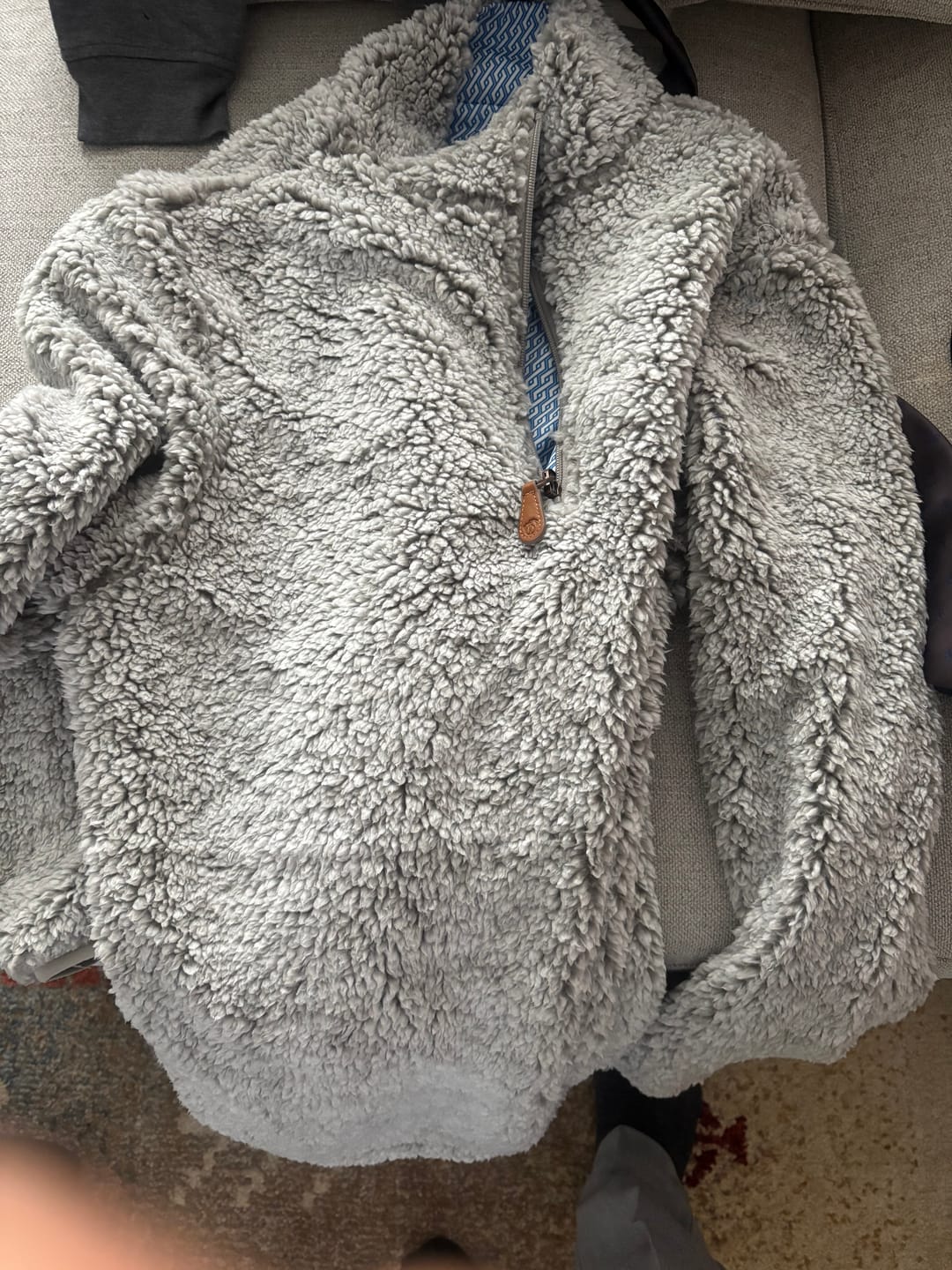 Customer photo review of Reversible Sherpa 1/4 Zip