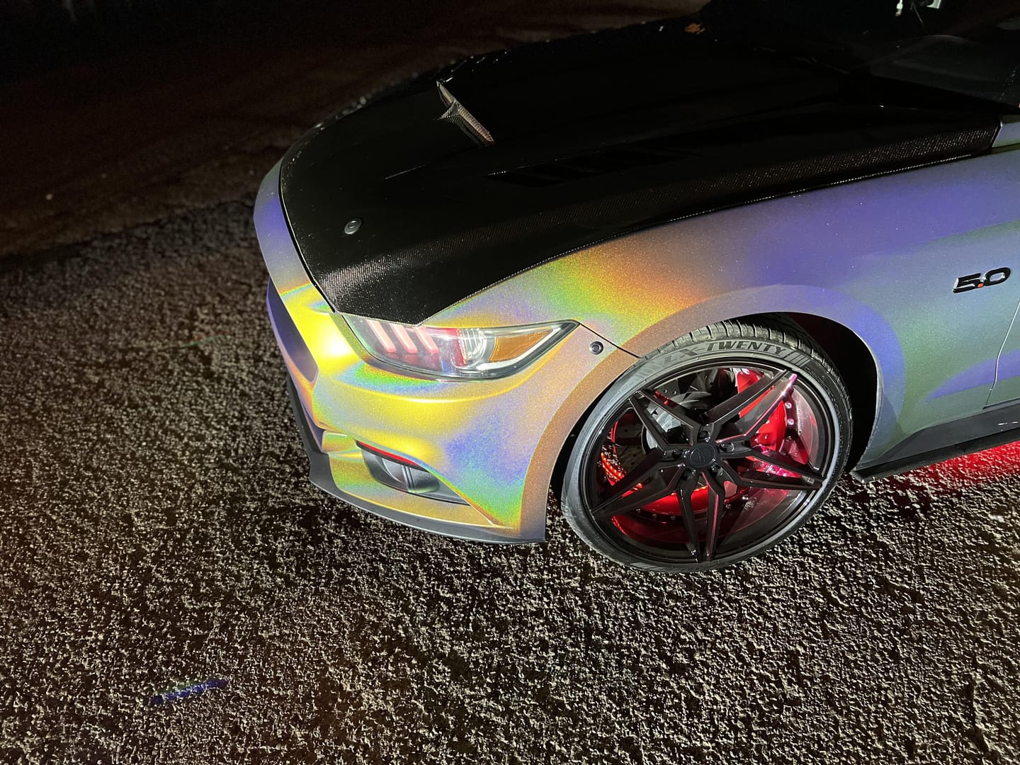 Customer photo review of Silver Holographic Dry Pearl Pigment