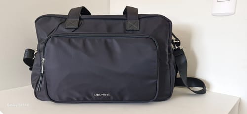Reseña con foto de un cliente sobre Bolso Maternal
