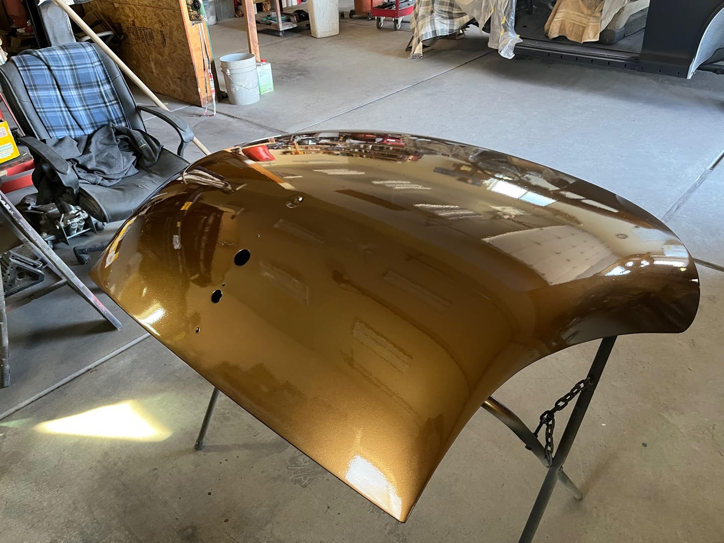 Customer photo review of Kentucky Bourbon Paint Basecoat