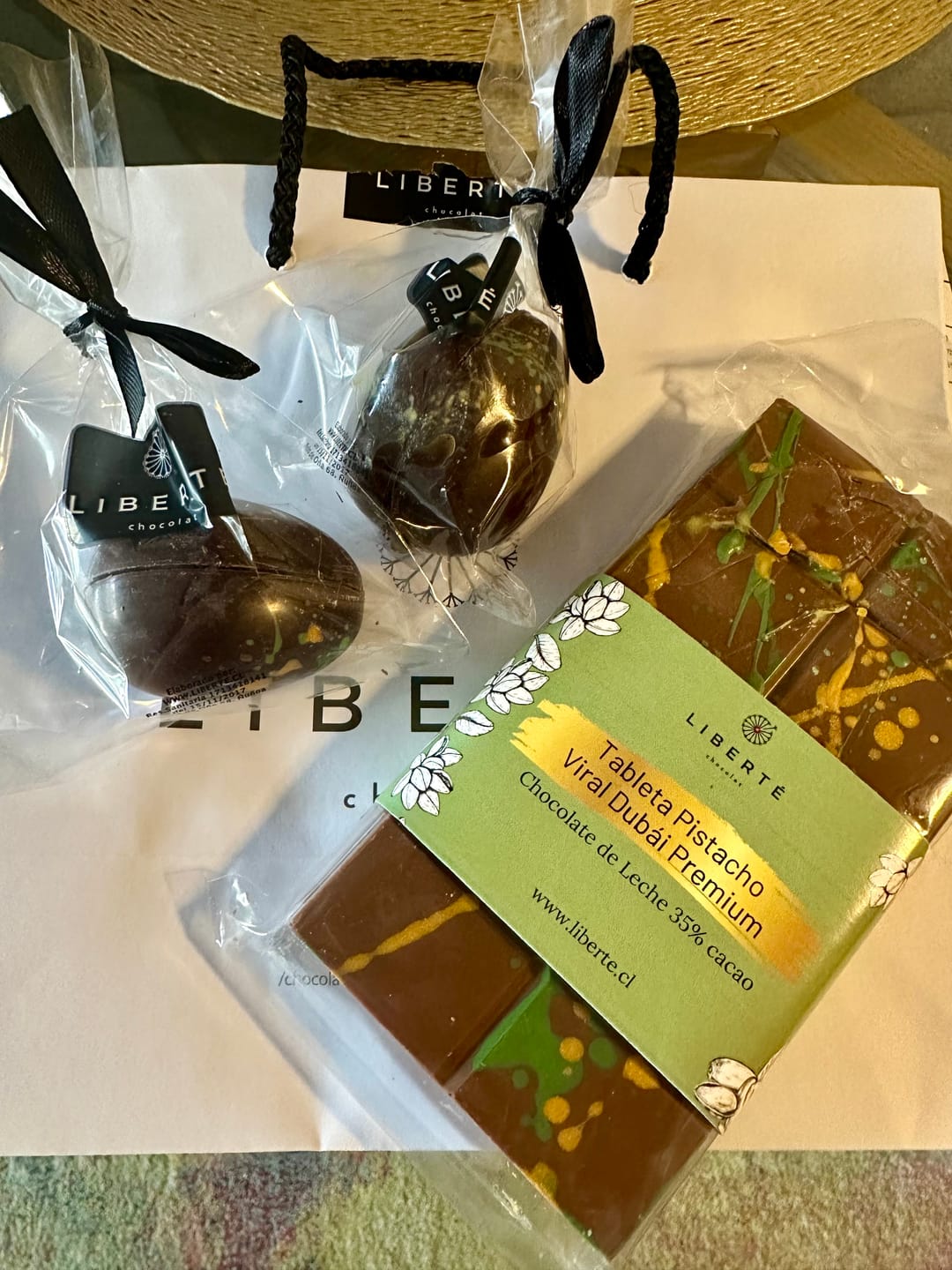 Customer photo review of Tableta Viral de Dubái - Pistacho Habibi