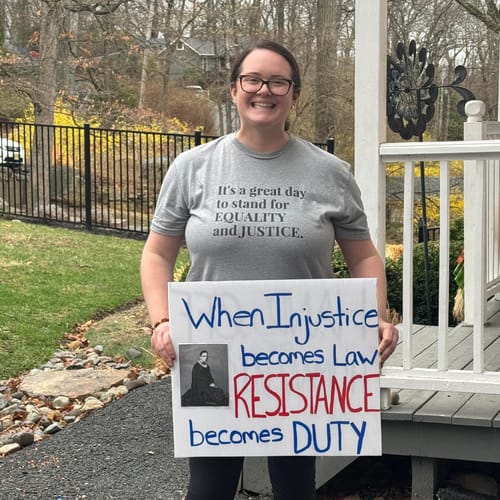 Customer photo review of Justice Unisex Premium T-shirt