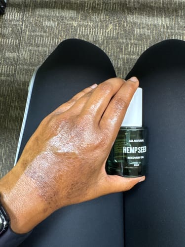 Customer photo review of Hemp Seed Recovery Oil