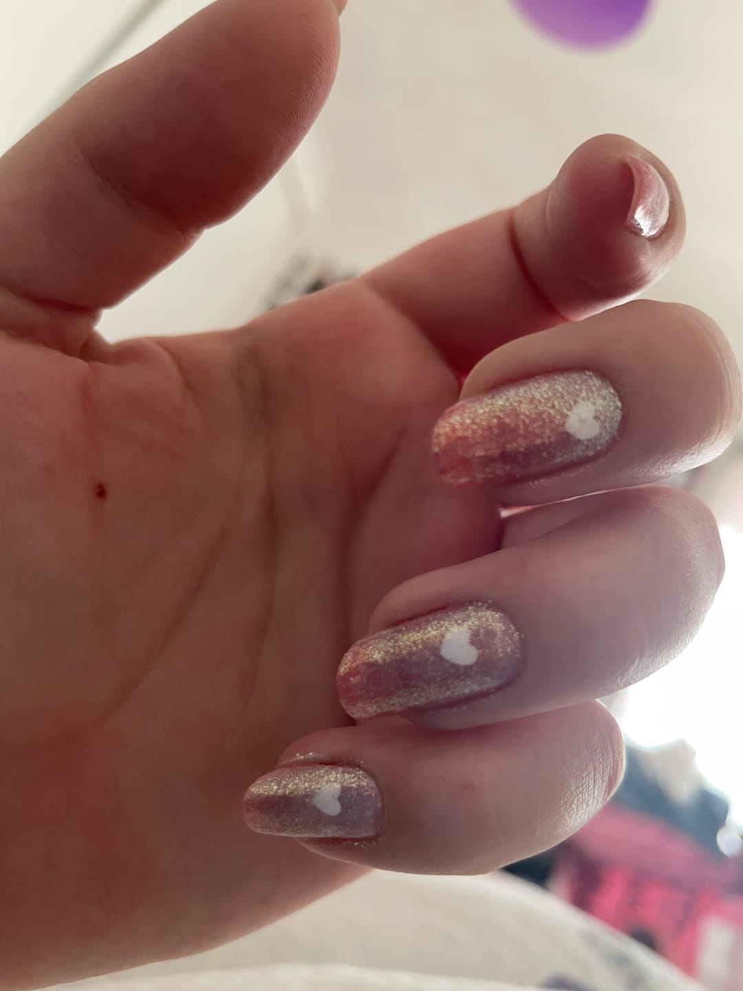 Customer photo review of Pink Heart  | Stickers de Esmalte