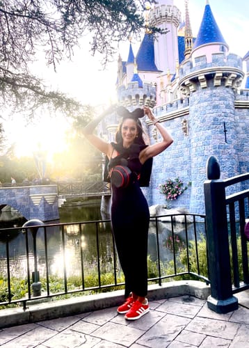 Customer photo review of Obsidian Mickey Anaheim Hip Pack