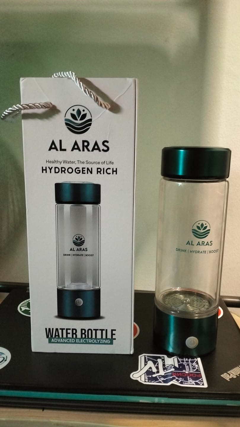 Customer photo review of Hydrogen Water Bottle - Free eBook