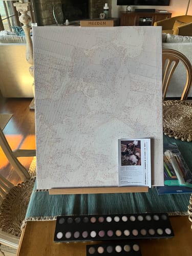 Customer photo review of Custom Paint By Numbers Kit