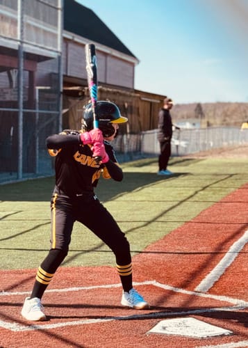 Customer photo review of Jax Batting Gloves | Pink | Pro Cuff