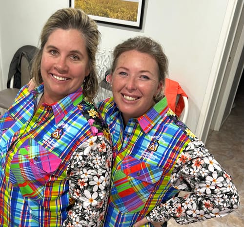 Customer photo review of Jungle Women's Half Button Workshirt