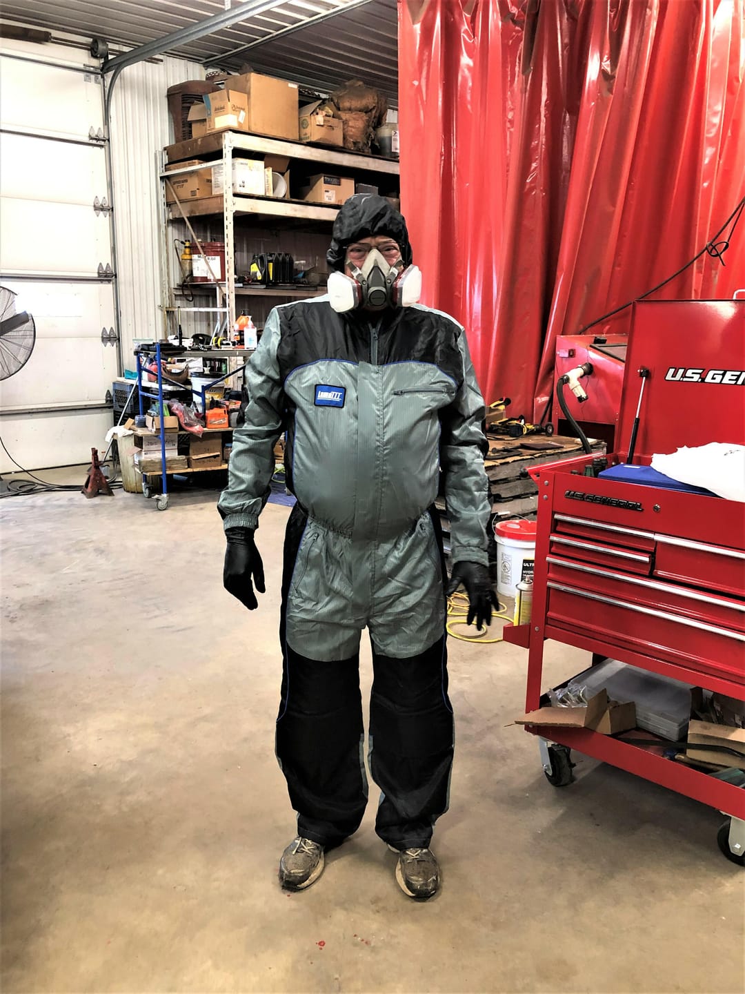 Customer photo review of Luma III Spray Paint Suit