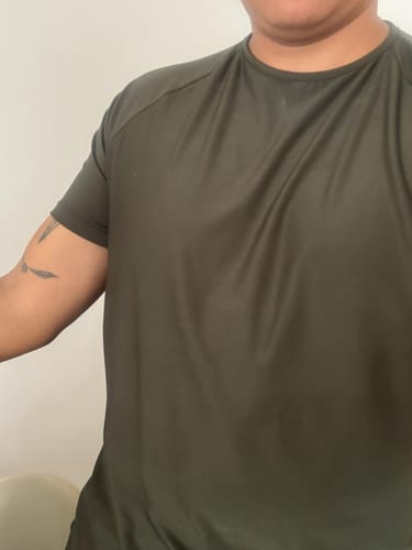 Customer photo review of Training Sport Tee - Army Green