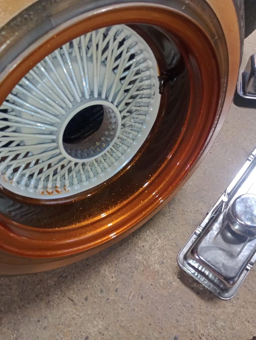Customer photo review of Cognac Paint Basecoat