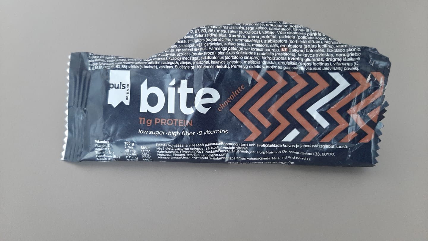 Customer photo review of PULS BITE Proteīna batoniņš (24 x 35 g)