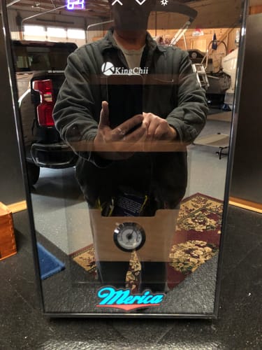 Customer photo review of Merica Sticker