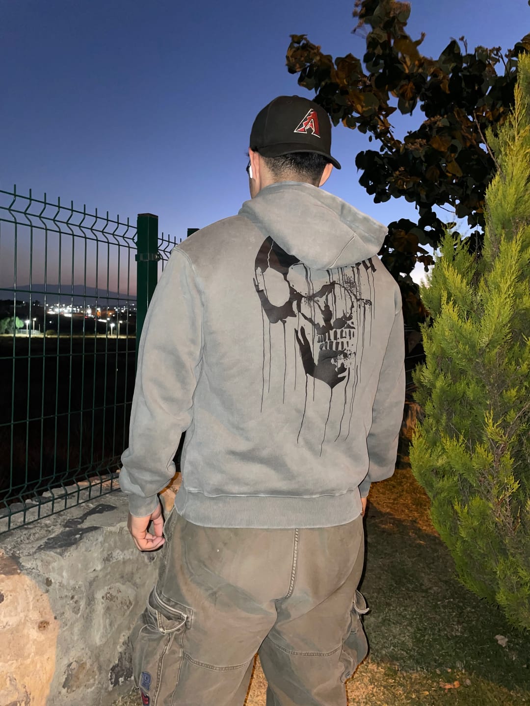 Customer photo review of 551 - Drippy Skull Hoodie