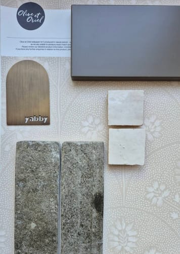 Customer photo review of Country Scallops Beige Wallpaper