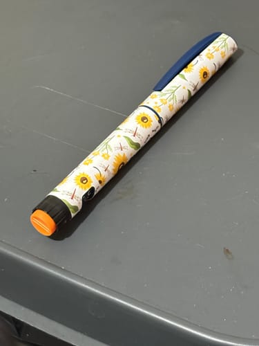 Customer photo review of NovoRapid Flexpen Insulin Pen Decorative Stickers