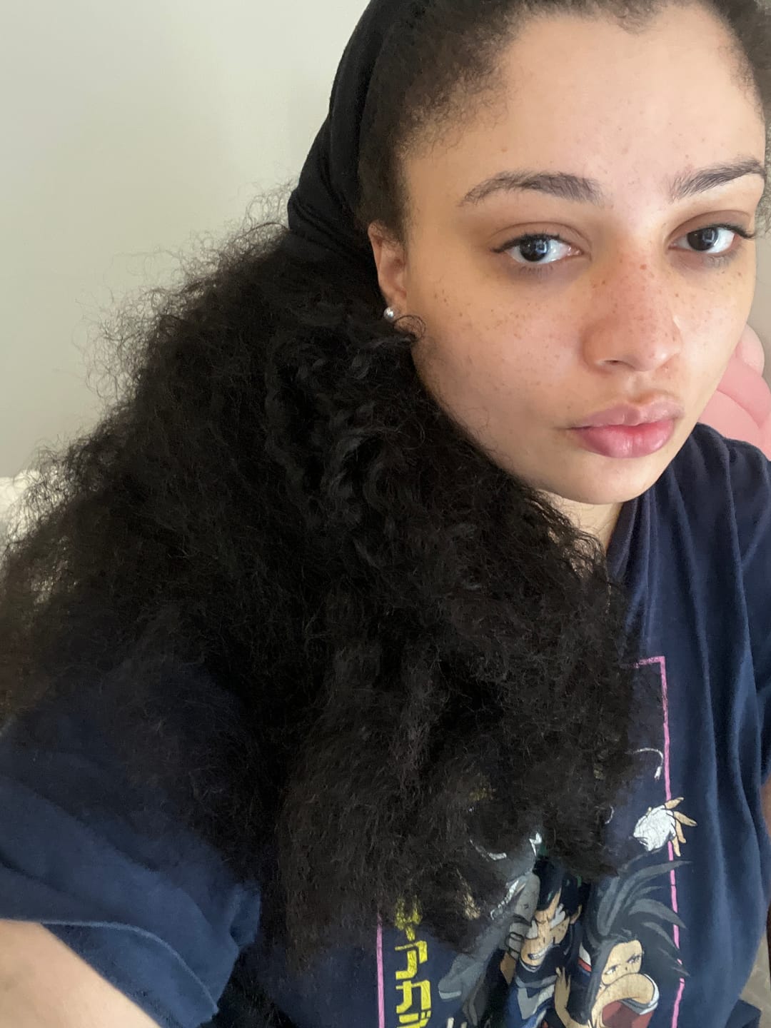 Customer photo review of Water Curly Human Hair Bundles Natural Color